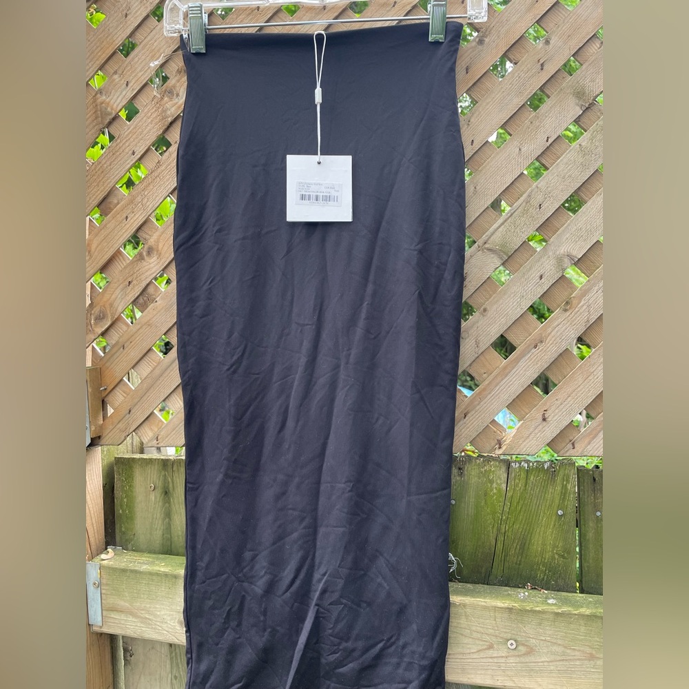 Meshki Black Jersey “Charley” Midi Skirt